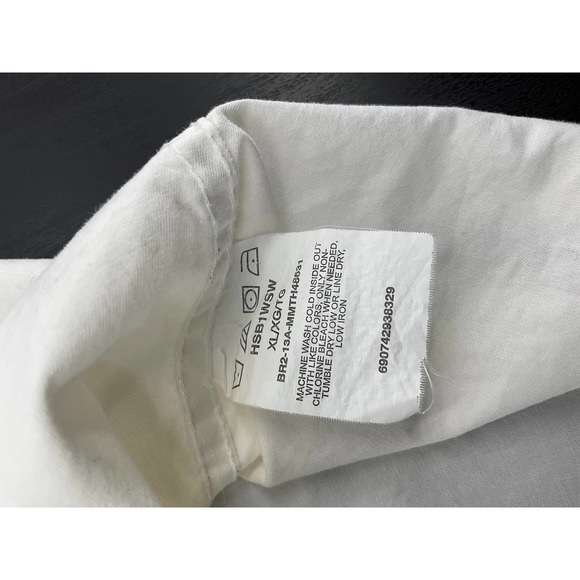 Mens Wrangler White Short Sleeve Size Extra Large - Picture 6 of 9